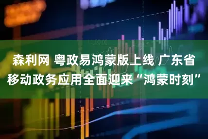 森利网 粤政易鸿蒙版上线 广东省移动政务应用全面迎来“鸿蒙时刻”